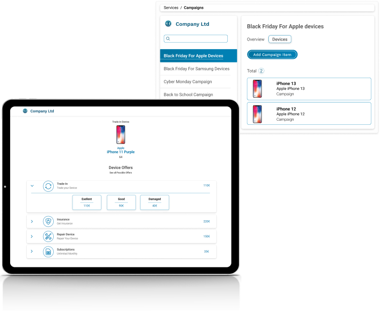 Offering the highest trade-in value through multiple trade-in partners